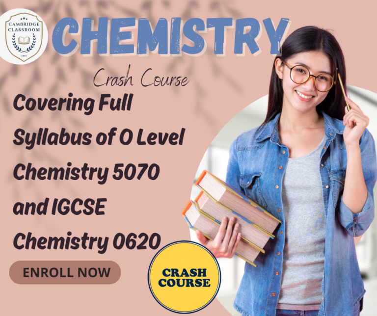 Crash Course for Chemistry 5070 & 0620