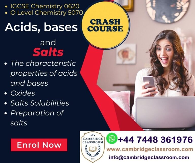 Acids, Bases & Salts: Properties & Preparations