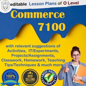 Commerce 7100 Lesson Plan Bundle – Comprehensive & Editable