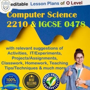 Editable CAIE Computer Science 2210 & IGCSE 0478 unit lesson plans with complete new syllabus coverage, engaging activities, and expert teaching tips.