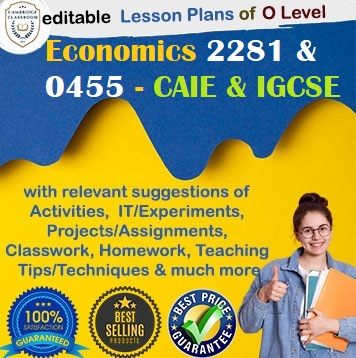 Economics 2281 & 0455 Lesson Plans – CAIE & IGCSE New Syllabus