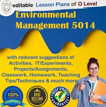 Environmental Management 5014 Lesson Plan Bundle – Comprehensive & Editable