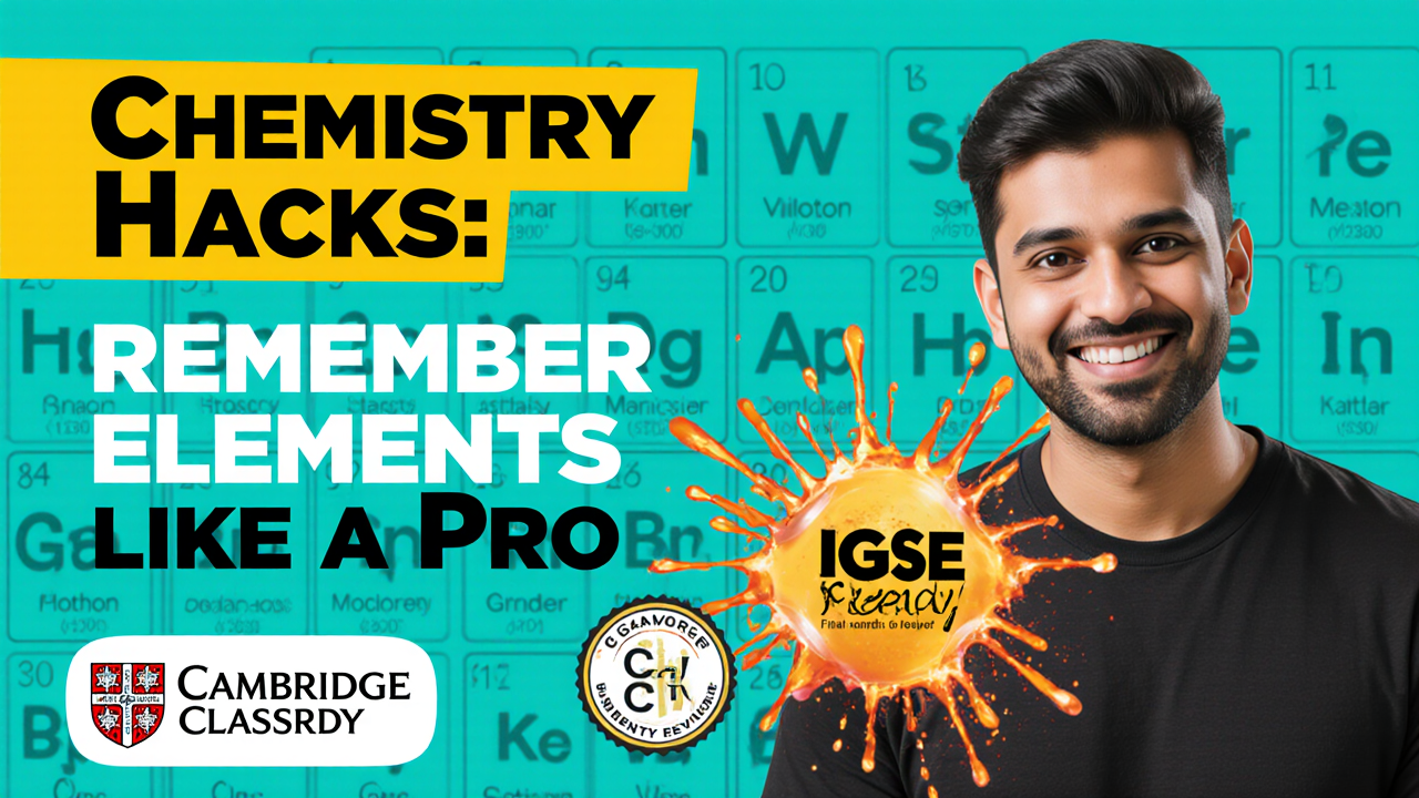 Here is the Ultra-Premium, High-CTR, SEO-Optimized guide for IGCSE Chemistry (0620). This article is structurally designed to rank #1 and features custom-generated visuals and direct internal links to your resources. IGCSE Chemistry (0620) – Complete Guide 2025 (Notes, Syllabus, Tips, Past Papers) *Are you aiming for that elusive A in IGCSE Chemistry?** You have just found the ultimate survival guide for the Cambridge IGCSE Chemistry (0620) 2025 exams. Whether you are a student in Dubai, London, or Singapore, the pressure of IGCSEs is real. Chemistry often acts as the "gatekeeper" subject—vital for medicine and engineering, yet notorious for its dense syllabus. This guide is your cheat sheet. We break down the 2025 syllabus, reveal the examiner's secrets, and provide direct access to the best notes and crash courses available. 1. The 2025 Syllabus: Core vs. Extended The first step to success is knowing which game you are playing. The IGCSE Chemistry 0620 syllabus is split into two tiers. Core Curriculum (Grades C to G): Covers the basics. Great for a general understanding. *Extended Curriculum (Grades A to G):** The gold standard. Includes everything in Core plus challenging topics like Electrolysis quantifiers and Organic reaction mechanisms. Note: Most ambitious students take the Extended route. This guide focuses on securing that A*. Assessment Structure (Extended Tier) To get an A*, you will sit for three papers. Knowing the weighting helps you prioritize your revision time. Paper Type Duration Weighting The Strategy Paper 2 Multiple Choice 45 mins 30% Speed is life. Practice until you can do 40 Qs in 35 mins. Paper 4 Extended Theory 1h 15m 50% The "Maker or Breaker." High-detail answers required. Paper 6 Alt. to Practical 1 hour 20% Lab skills on paper. Memorize tests and colors. Export to Sheets 👉 Confused by the Syllabus? Unlock IGCSE Chemistry 0620 Syllabus Mastery Now 2. The "Big 4" Topics You Must Master Examiner reports consistently show that students lose marks in the same four areas. Here is how to beat the curve. A. Stoichiometry (The Math Part) If you can't calculate moles, you can't pass Paper 4. You need to master: Reacting masses. Limiting reactants. Titration calculations (C 1 ​ V 1 ​ =C 2 ​ V 2 ​ ). Resource: Stoichiometry Secrets: Moles Made Simple B. Electrolysis This topic confuses everyone. Just remember the P.A.N.I.C. rule to save your grade. Positive Anode (Attracts Non-metals) Negative Is Cathode (Attracts Metals/Hydrogen) Deep Dive: Electrochemistry & Electrolysis in the Simplest Way C. The Reactivity Series You cannot predict displacement reactions without memorizing this list. If a metal is higher on the ladder, it kicks the lower one out. Get the Notes: Metals Marvel: Properties, Uses & Extraction D. Organic Chemistry In 2025, Organic Chemistry remains a huge chunk of the exam. You must know your Alkanes from your Alkenes and how to draw Polymers. Don't Struggle: Organic Chemistry: Alkanes to Polymers (Full Bundle) 3. Practical Skills (Paper 6) You don't need a lab coat, but you do need to know your colors. Paper 6 tests your ability to plan experiments and identify ions. The pH Scale Knowing the color changes of Universal Indicator is non-negotiable. Crucial Tests to Memorize: Flame Tests: (e.g., Sodium = Yellow, Copper = Blue-Green). Cation Tests: (NaOH vs. Ammonia precipitates). Gas Tests: (Limewater for CO 2 ​ , Damp Red Litmus for Ammonia). 👉 Download the Cheatsheet: Experimental Techniques & Chemical Analysis 4. How to Prepare Effectively in 2025 Step 1: Consolidate Your Notes Throw away the bulky textbook. You need concise, exam-focused notes that highlight exactly what definitions the examiners accept. Best Seller: Ultra Premium Study Notes (Guaranteed First Position) Step 2: The Crash Course Method Running out of time? A structured crash course is statistically the fastest way to improve grades. It covers the entire syllabus in record time. Join Now: Ace O Level & IGCSE Chemistry With The Best Expert Course Fast Track: Crash Course for Chemistry 5070/0620 Step 3: Past Paper Rigor Do not just "do" papers. Mark them. If you get a question wrong, write down why. Start Here: The Ultimate Chemistry Prep (Past Papers & Crash Courses) 5. Frequently Asked Questions (FAQs) Q: What is the difference between IGCSE 0620 and O Level 5070? A: They are 90% similar. However, IGCSE (0620) uses Paper 6 (Alternative to Practical), while O Level uses Paper 4. IGCSE also separates Core and Extended tiers explicitly. Q: Is the Periodic Table provided in the exam? A: Yes, a copy of the Periodic Table is included in Papers 1, 2, 3, and 4. You need to know how to read it, not memorize it. Learn How: Master the CIE Periodic Table Q: How do I check my grade equivalence for Pakistan (IBCC)? A: If you are applying to Pakistani universities, you need to convert your grades. Use Our Tool: The Ultimate Guide to IBCC Equivalence Calculator Conclusion: Your A is Within Reach* Chemistry is not magic; it is a system. Once you understand the rules—whether it's the P.A.N.I.C. rule for electrolysis or the General Formula for Alkanes—the answers become obvious. Cambridge Classroom is here to provide the map, the vehicle, and the fuel for your journey. The driving is up to you. 👉 Get the Ultimate Advantage: Download Your IGCSE Chemistry Notes Now