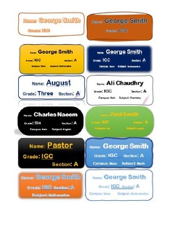 Welcome Back School with Style: Editable Notebook Name Tags! Copy Name Tags