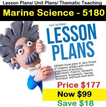 CAIE Marine Science – 5180 Lesson Plan Bundle Thematic Lesson Plans Unit Plans
