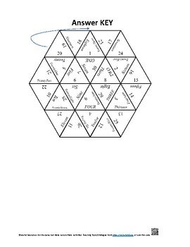 KG-Nursery Mathematics Activity: 1-30 Match Counting with Answer Key Puzzle Game