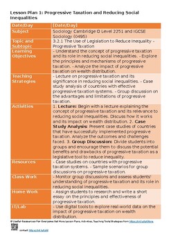 3.2 What attempts have been made to reduce social inequalities Lesson Plans Late 3.2 What attempts have been made to reduce social inequalities Lesson Plans Late