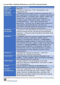 5. Statistical measures, their interpretation and -O Level Statistics 4040Lesson