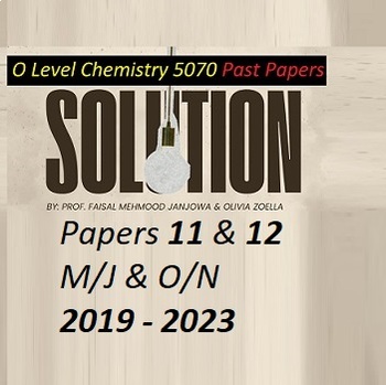Solved O Level Chemistry 5070 Past Paper (2019-2023) to Ace Your O Level Chem