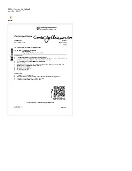 Solved P11 May/June 2020 O Level Chemistry 5070 Past Paper to Ace Your Chemistry