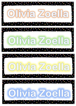 Editable Desk Name Tags – Essential Classroom Decor Editable Desk Name Tags – Es