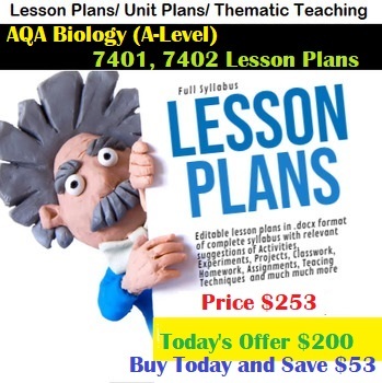 AQA Biology A Level Complete Lesson Plans & Teacher Guide | 100% Editable .docx