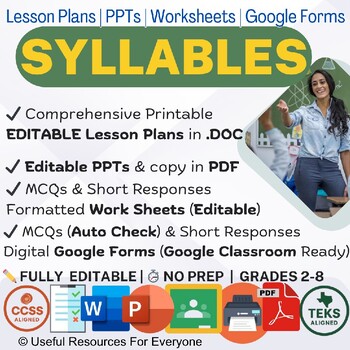 Summarizing Lesson Plans PPTs Worksheets Google Form Quiz Bundle