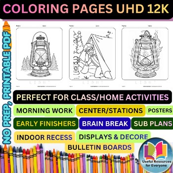Best Lantern Coloring Pages 50 Printable Camping Festival Cozy Night Coloring