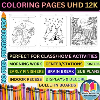 Night Camping Coloring Pages | 31 Printable Starry Sky Tent Adventure Campfire F Night Camping Coloring Pages | 31 Printable Starry Sky Tent Adventure Campfire F