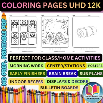 Sleeping Bags Coloring Pages | 35 Printable Camping Adventure Cozy Night Outdoor