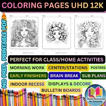 Girl Floral Coloring Pages | 50 Printable Cute Girls Flowers Fashion Nature Art Girl Floral Coloring Pages | 50 Printable Cute Girls Flowers Fashion Nature Art