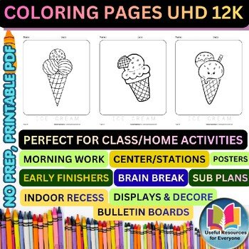Ice Cream Cone Coloring Pages | 50 Printable Summer Dessert Sweet Treat Food Art Ice Cream Cone Coloring Pages | 50 Printable Summer Dessert Sweet Treat Food Art