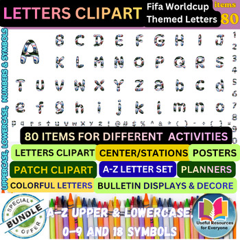 Varsity Patch Letters Clipart | Bulletin Board Letters Patch Clipart | FIFA Cup