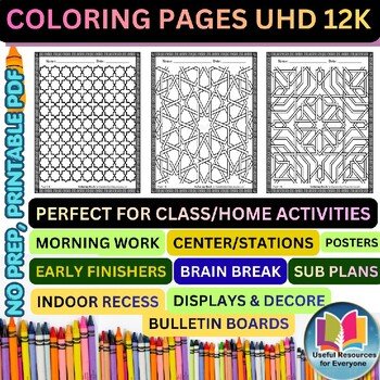 Geometric Puzzle Coloring Book for Kids, Teens & Adults | 50 Brain-Boosting Patt Geometric Puzzle Coloring Book for Kids, Teens & Adults | 50 Brain-Boosting Patt