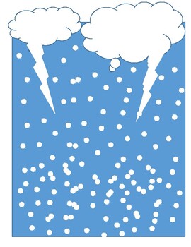 Rain with lightning Editable Notebook/Book covers.  Editable notebook/book cover