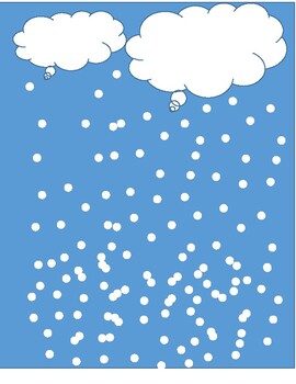 Rain themed white cartoon notebook cover designed Quotation Best Selling