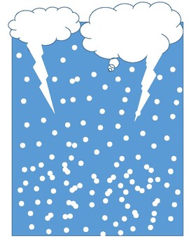 Rain and lightning white cartoon notebook cover designed Quotation Best Selling
