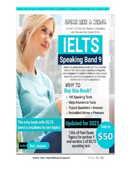 Speak Like a Ninja: Score 9 Band in IELTS Speaking Test SOLVED IELTS Exam Topics