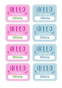 Editable Desk Name Plates – Personalized Classroom Decor | 50+ Printable Student Name Tags for Desks, Tables & Cubbies | Customizable Name Plates for Preschool, Kindergarten & Elementary Classrooms